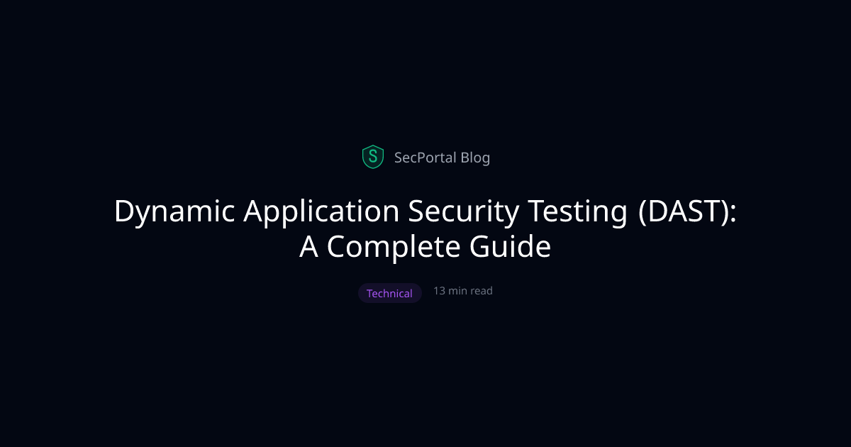 DAST: Dynamic Application Security Testing Guide