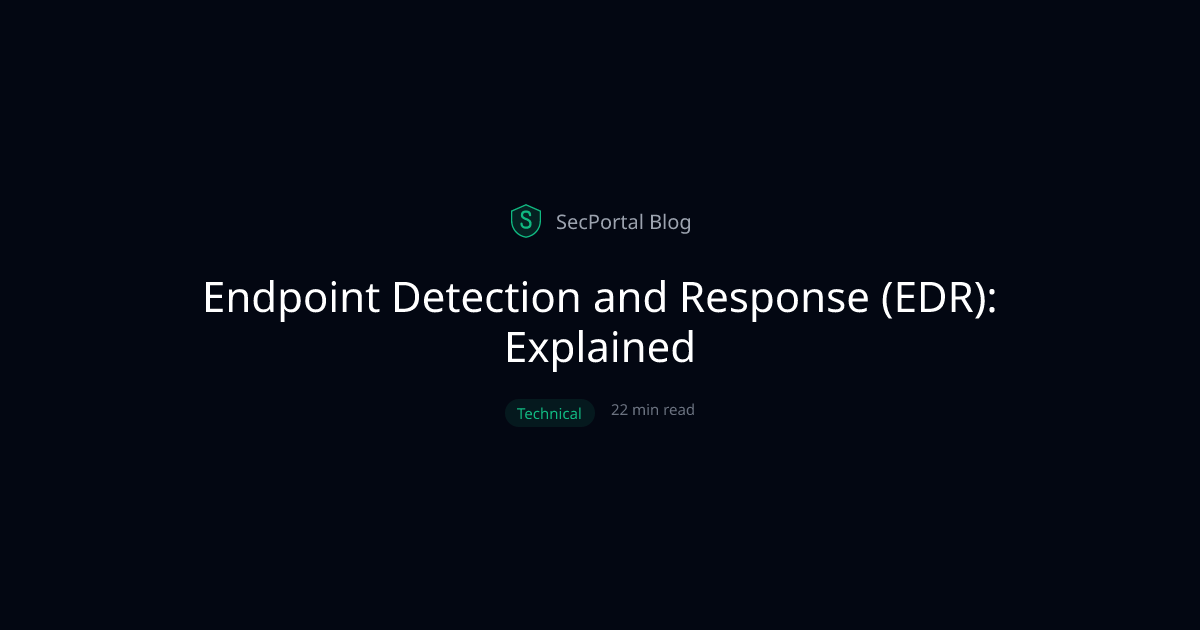 Endpoint Detection and Response (EDR): Explained