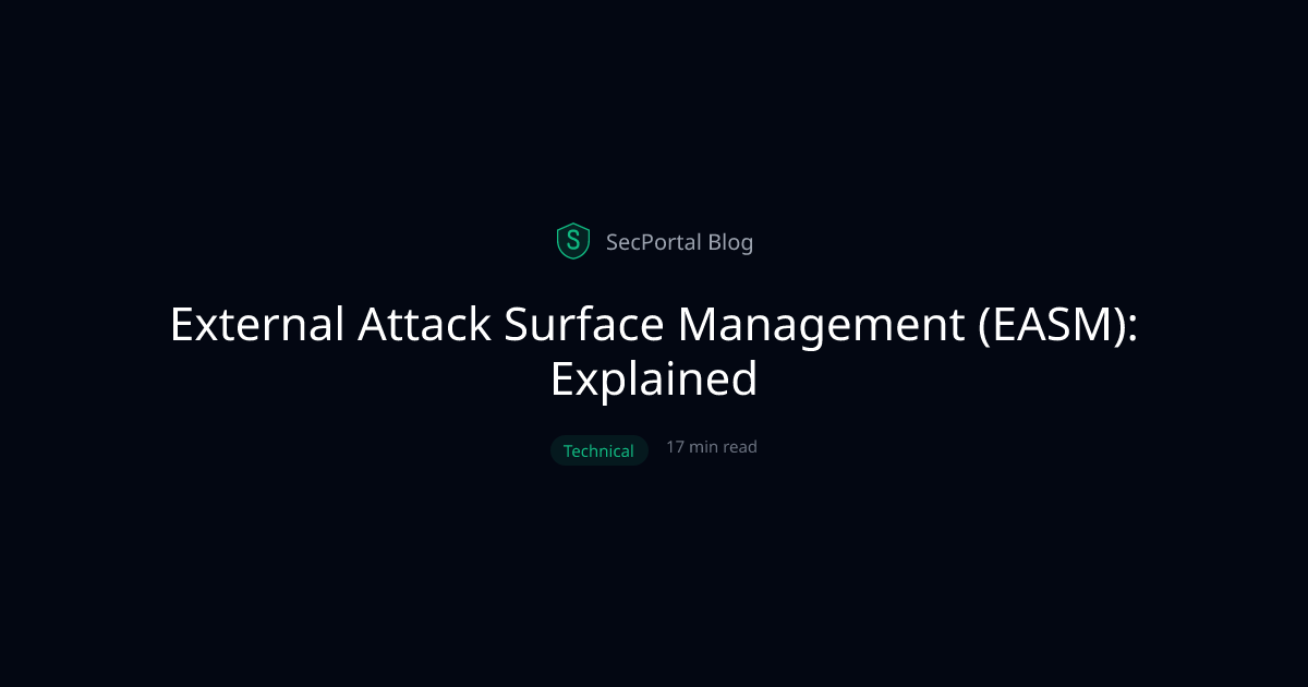 External Attack Surface Management (EASM): Explained