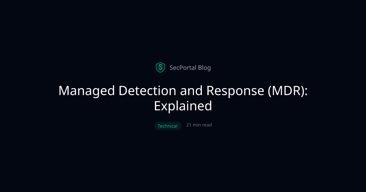 Managed Detection and Response (MDR): Explained
