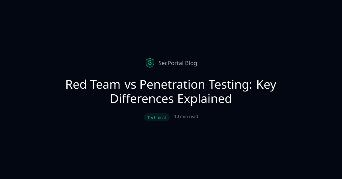 Red Team vs Penetration Testing: Key Differences Explained