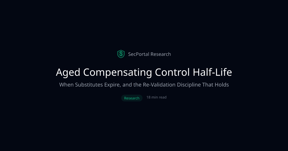 Aged Compensating Control Half-Life: When Substitutes Expire